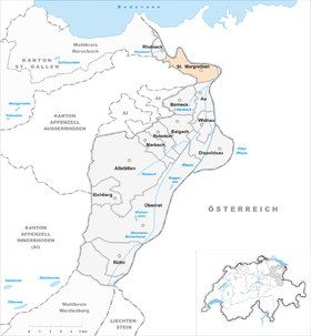 Karte von St. Margrethen