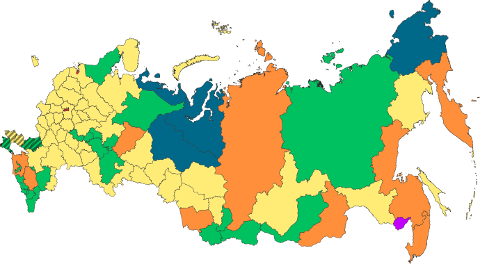 Federal subjects of Russia.
