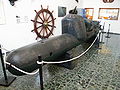 Bemannter Torpedo vom Typ SLC am Eingang des Museums