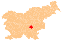 Location of the Municipality of Trebnje in Slovenia