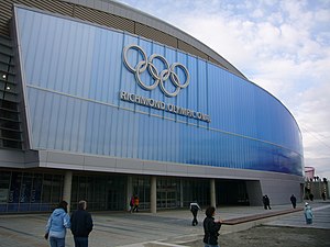 Die Fassade des Richmond Olympic Oval (2008)