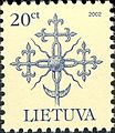 2002 postage stamp, commemorating the Lithuanian Cross-crafting and its symbolism