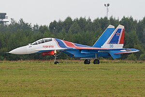 Sukhoi Su-30SM ‘RF-81701 - 30 blue’ (36768277433).jpg