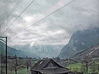 Valley cottages in Switzerland