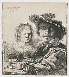 Rembrandt et Saskia (1636, Rijksmuseum Amsterdam).