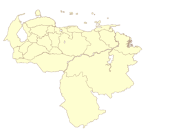 Localização de Apartaderos na Venezuela