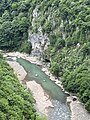 Tal des Tskaltsitela Fluss vom Kloster Motsameta 3 in Georgien