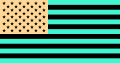 The U.S. flag inverted Stare at the middle stripe for around 25 to 30 seconds. If you look at a wall and blink rapidly, this image will appear in color.