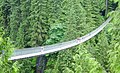 Puente colgante de Capilano, soportado por sus cables de los pasamanos