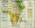 Map of the proposed Mittelafrika with German territory in yellow