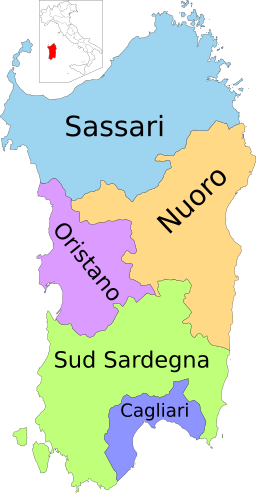 Provinser i Sardinien