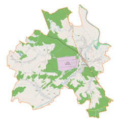 Mapa konturowa gminy Nowa Sarzyna, na dole nieco na lewo znajduje się punkt z opisem „Wola Zarczycka”