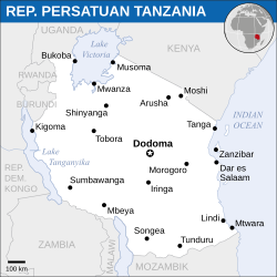 Lokasi Tanzania