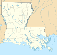 Lagekarte von Louisiana in den USA