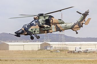 Un helicóptero Tigre ARH del Ejército Australiano.