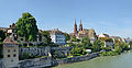 Bâle et la cathédrale protestante Notre-Dame.