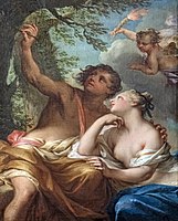 Andrea Casali, c. 1750 Angelica and Medoro