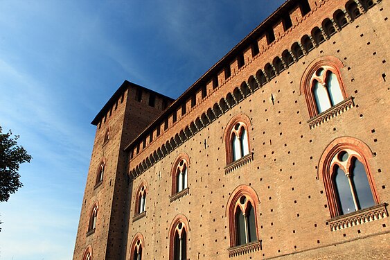 Detail der Fassade.