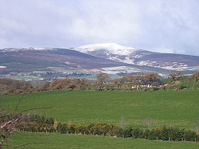 Vue de Djouce depuis le sud-est.