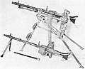 MG 34 belt-fed tripod version (top) and saddle-drum magazine bipod version (below)