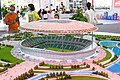 Modell des neuen Arbeiterstadions (September 2021)