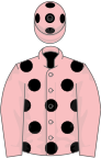 Pink, Black spots, Pink sleeves