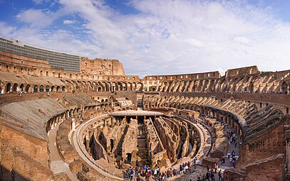 Colosseum set indefra