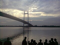 El Prinsep Ghat en las orillas del Hugli