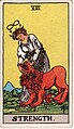 The "Strength" card of the Rider–Waite tarot deck