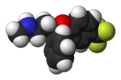 Spacefill model of fluoxetine (3S)