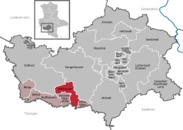 Kaart van Wallhausen
