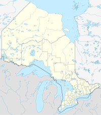 Aurora (olika betydelser) på en karta över Ontario