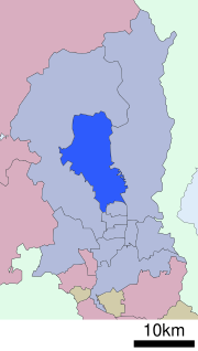 موقعیت کیتا، کیوتو در نقشه