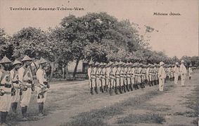 Soldati cinesi dell'esercito francese - Kouang-Tchéou-Wan.