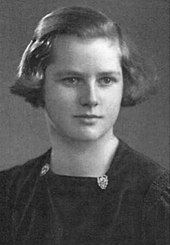 Margaret Roberts, 13, in a black-and-white portrait photograph