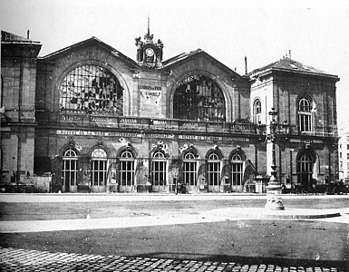 Gare Montparnasse, vers 1871.