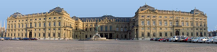 Residencia de Wurzburgo, construida entre 1719 y 1744 por Johann Philipp Franz von Schönborn y Friedrich Karl von Schönborn