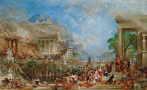 The Sack of Corinth, by Thomas Allom