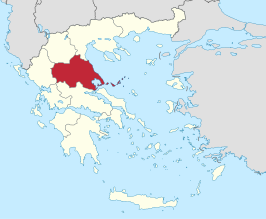 Kaart van Thessalia