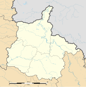 索邦在阿登省的位置