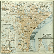 Karta mesta, ok. 1914