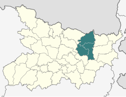 Location of Kosi division in Bihar