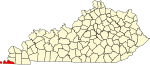 State map highlighting Fulton County