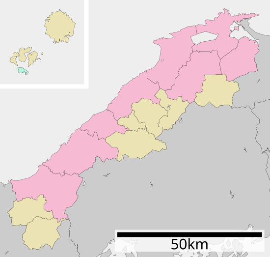 시마네현은(는) 시마네현 안에 위치해 있다