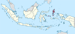 Provinsens läge i Indonesien.