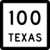 State Highway 100 marker