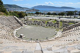 Le théâtre d'Halicarnasse, construit au IVe siècle av. J.-C. et agrandi au IIe siècle de notre ère.