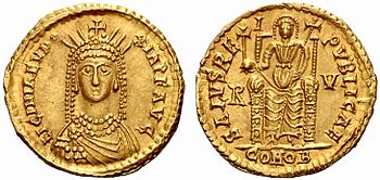 Solidus der Augusta Licinia Eudoxia