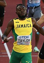 Christopher Taylor (hier in der 4-mal-400-Meter-Staffel) erreichte Platz sieben