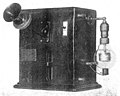 Image 28The first commercial AM Audion vacuum tube radio transmitter, built in 1914 by Lee De Forest who invented the Audion (triode) in 1906 (from History of radio)